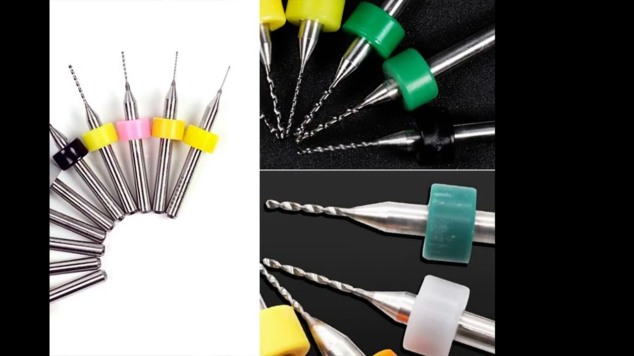 ดอกสว่านเจาะ PCB คาร์ไบด์ทังสเตน ขนาด 1mm/1.1mm สำหรับเครื่อง CNC คุณภาพสูง