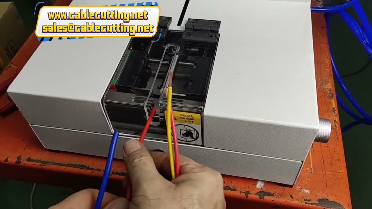 เครื่องปอกสายไฟลม ปอกเต็ม-ครึ่ง ไม่ต้องปรับใบมีด รองรับหลายขนาด