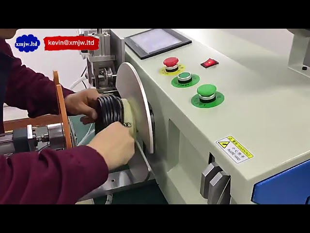 เครื่องม้วนสายไฟอัตโนมัติระบบนับเมตรแม่นยำ สำหรับอุตสาหกรรมม้วนแกน ด้าย ลวดสลิง