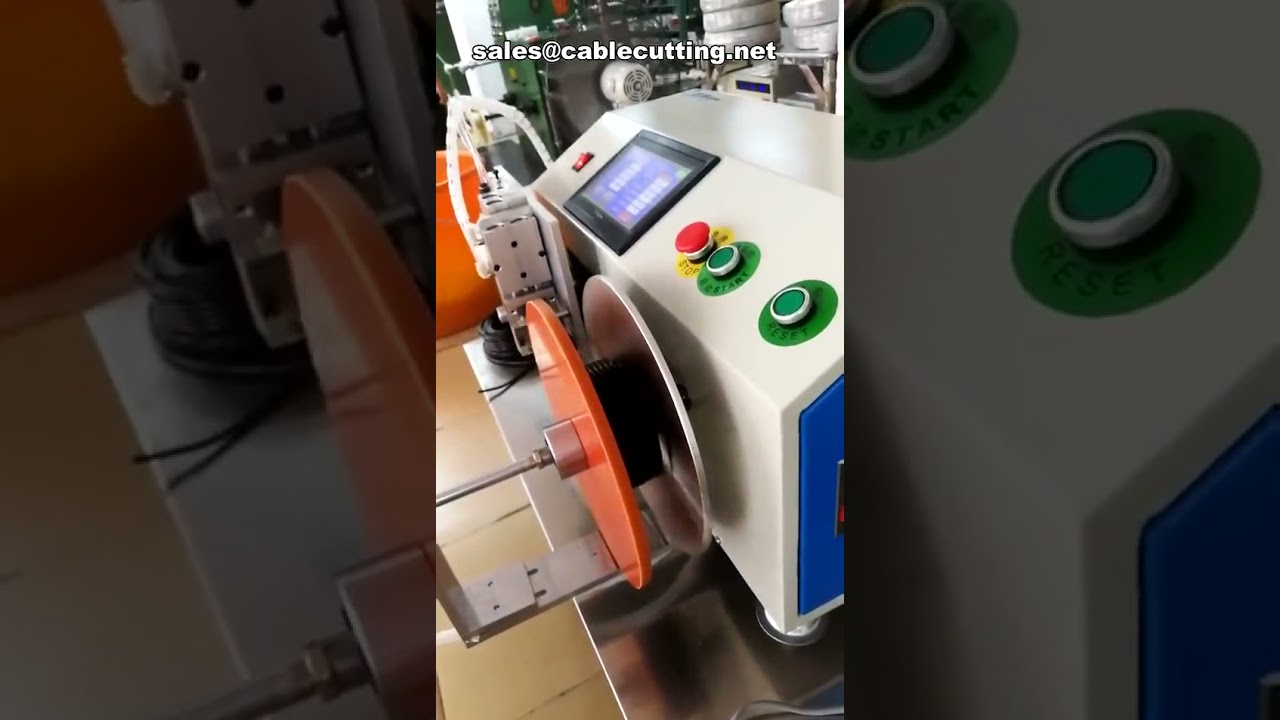 เครื่องตัดและม้วนสายไฟอัตโนมัติแบบตั้งโต๊ะ | จัดแนวตัด-ม้วนอย่างแม่นยำ
