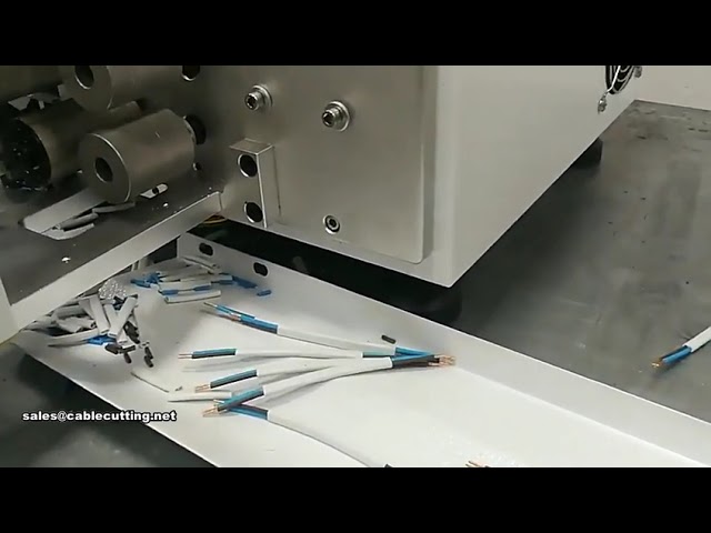 เครื่องตัดและปอกสายไฟอัตโนมัติ พร้อมบิดเกลียว | เครื่องจักรคุณภาพสูง