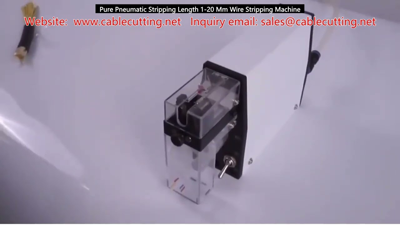 เครื่องปอกสายไฟนิวเมติกส์ ปอกยาว 1-20 มม. แม่นยำสูง