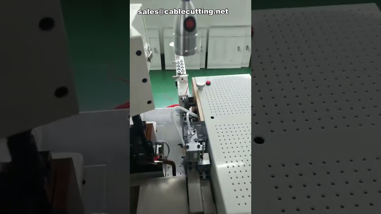 เครื่องปอกและย้ำสายไฟอัตโนมัติ | Stripping Crimping Machine | เครื่องปอกตัดย้ำสายเคเบิล