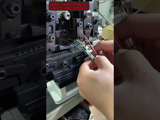 เครื่อง Crimping ขั้วต่อ XH2 54 แบบกึ่งอัตโนมัติ สำหรับปอกและ Crimping สายไฟ Molex JST | เครื่องผลิตสายไฟประสิทธิภาพสูง