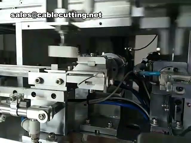 เครื่องตัด ลอกฉนวน อัด crimp บิดชุบดีบุก บัดกรี และเสียบขั้วต่อสายไฟฟ้าอัตโนมัติ