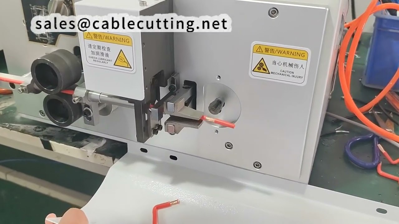 เครื่องปอกและดัดสายไฟอัตโนมัติ 6mm² สาธิตการดัดรูปตัว U และรูปทรงตามสั่ง