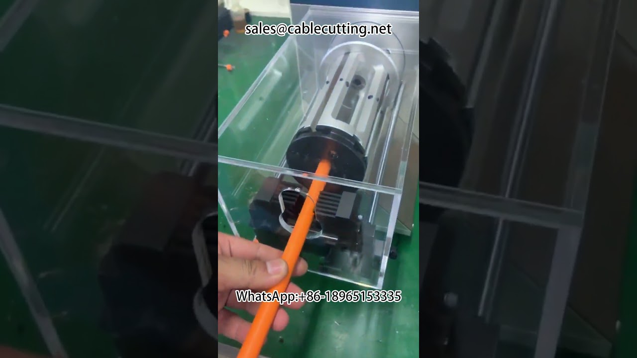 Automatic coaxial wire stripping machine #automation Equipment #harness processing #factory