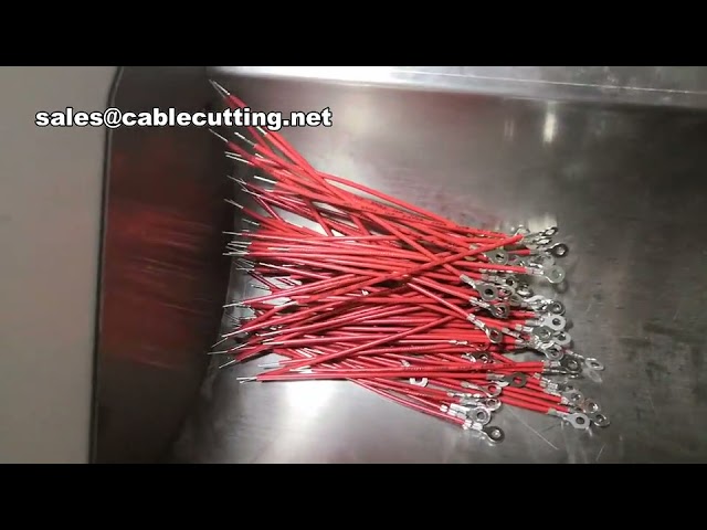 เครื่อง Crimping ขั้วต่อสายไฟอัตโนมัติ พร้อมตัดและปอกสายไฟ | เครื่องจักรผลิตสายไฟประสิทธิภาพสูง