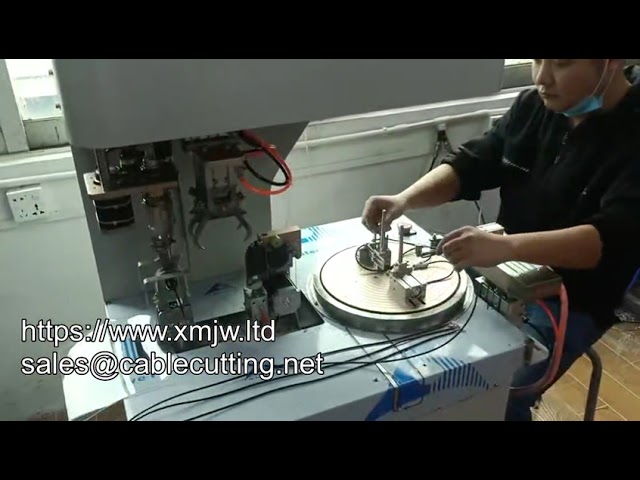 เครื่องพันสายเคเบิลอัตโนมัติความเร็วสูง WPM dl 50l สำหรับมัดและจัดสายไฟในอุตสาหกรรม