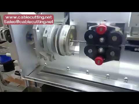 เครื่องตัดและปอกสายโคแอกเชียลไฟฟ้า ขนาด 0.64-4.0 มม. พร้อมหน้าจอสัมผัส CNC อัจฉริยะ