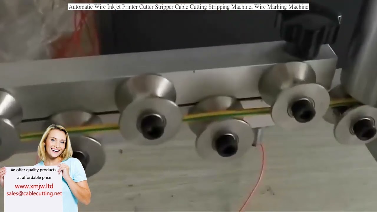 เครื่องตัด ปอก พิมพ์ Inkjet และมาร์คสายไฟอัตโนมัติ | เครื่องจักรผลิตสายไฟอัจฉริยะ