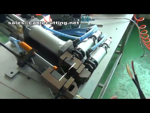 เครื่องปอกสายไฟลมประสิทธิภาพสูง ปอกสายไฟอัตโนมัติสำหรับโรงงาน