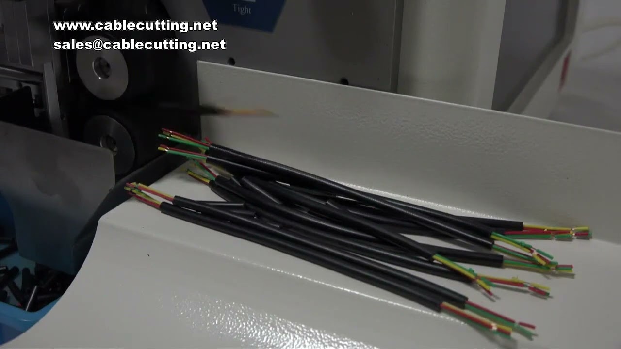 เครื่องปอกฉนวนสายไฟอัตโนมัติ 220V/110V รองรับสายหลายแกน 3-10 มม. ผลิต 500-1000 ชิ้น/ชม. ระบบขับเคลื่อน 8 ล้อ
