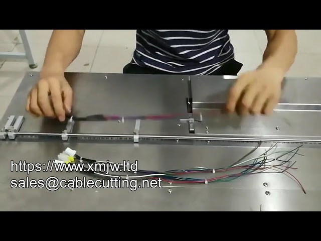 เครื่องผูกสายไฟอัตโนมัติแบบป้อนอัตโนมัติ พร้อมสายรัดไนลอนแบบล็อคตัวเอง ขนาด 80mm 100mm 120mm 140mm 150mm