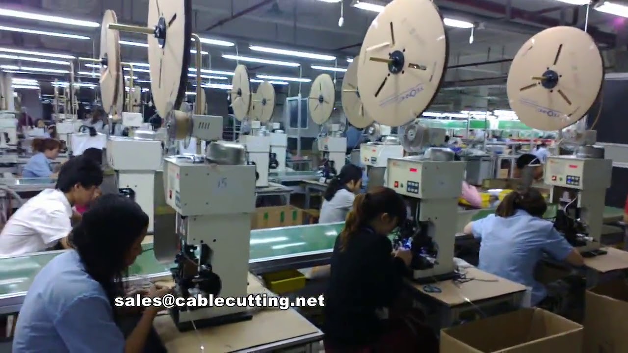 เครื่องปอกสายไฟและกดขั้วต่ออัตโนมัติประสิทธิภาพสูง | เพิ่มความเร็วและความแม่นยำในการผลิต