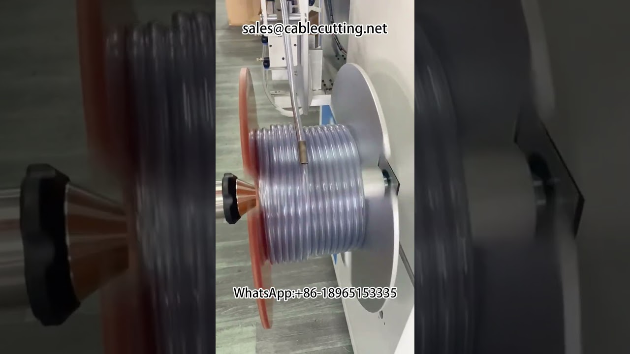 เครื่องนับและม้วนสายยาง PVC พร้อมระบบนับเมตรอัตโนมัติ - เครื่องม้วนท่อ PE และสายไฟ