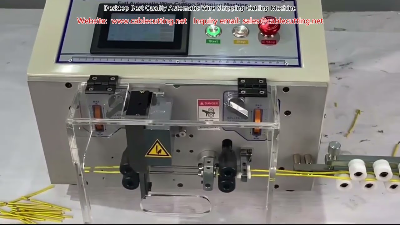 เครื่องตัดและปอกสายไฟอัตโนมัติคุณภาพสูง ใช้งานบนโต๊ะ | Desktop Wire Stripping Machine