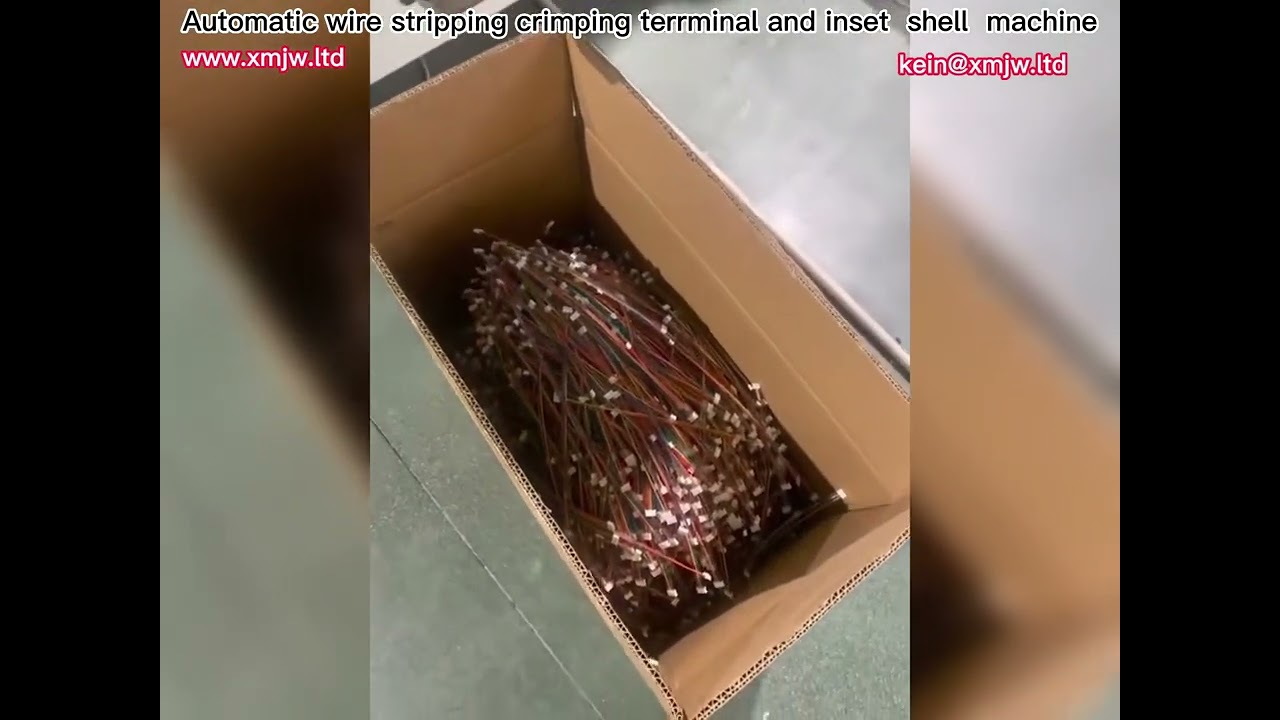 เครื่องปอกสายไฟ Crimp Terminal และใส่เปลือกอัตโนมัติ ครบวงจรสำหรับงานประกอบสายไฟ