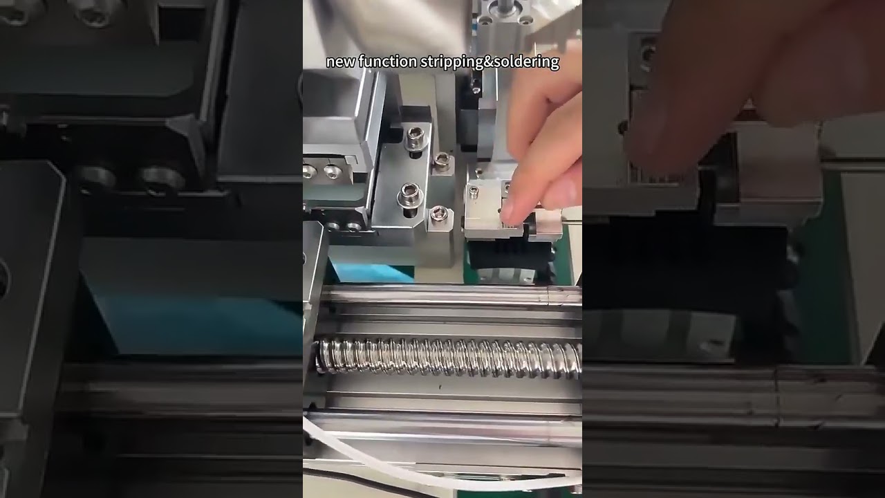 เครื่องผลิตสาย USB Type-C กึ่งอัตโนมัติ | เครื่องดัดและบัดกรีสายไฟในโรงงาน #factory