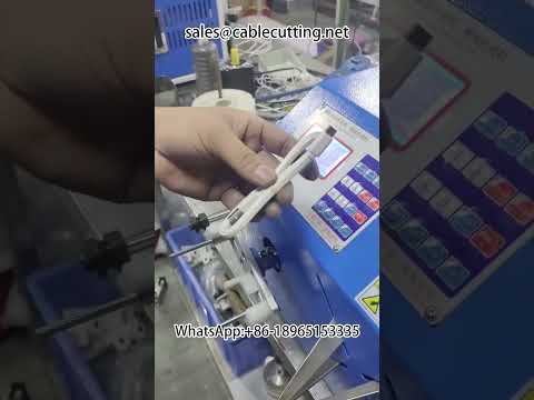 เครื่องมัดสายเคเบิลข้อมูลด้วยแหวนซิลิโคนอัตโนมัติ | เครื่องพันสายไฟสำหรับโรงงาน