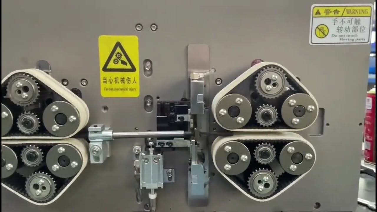 เครื่องปอกเปลือกสายเคเบิลแบบสายพานล้อ (Inner & Outer Sheath Stripping Machine)