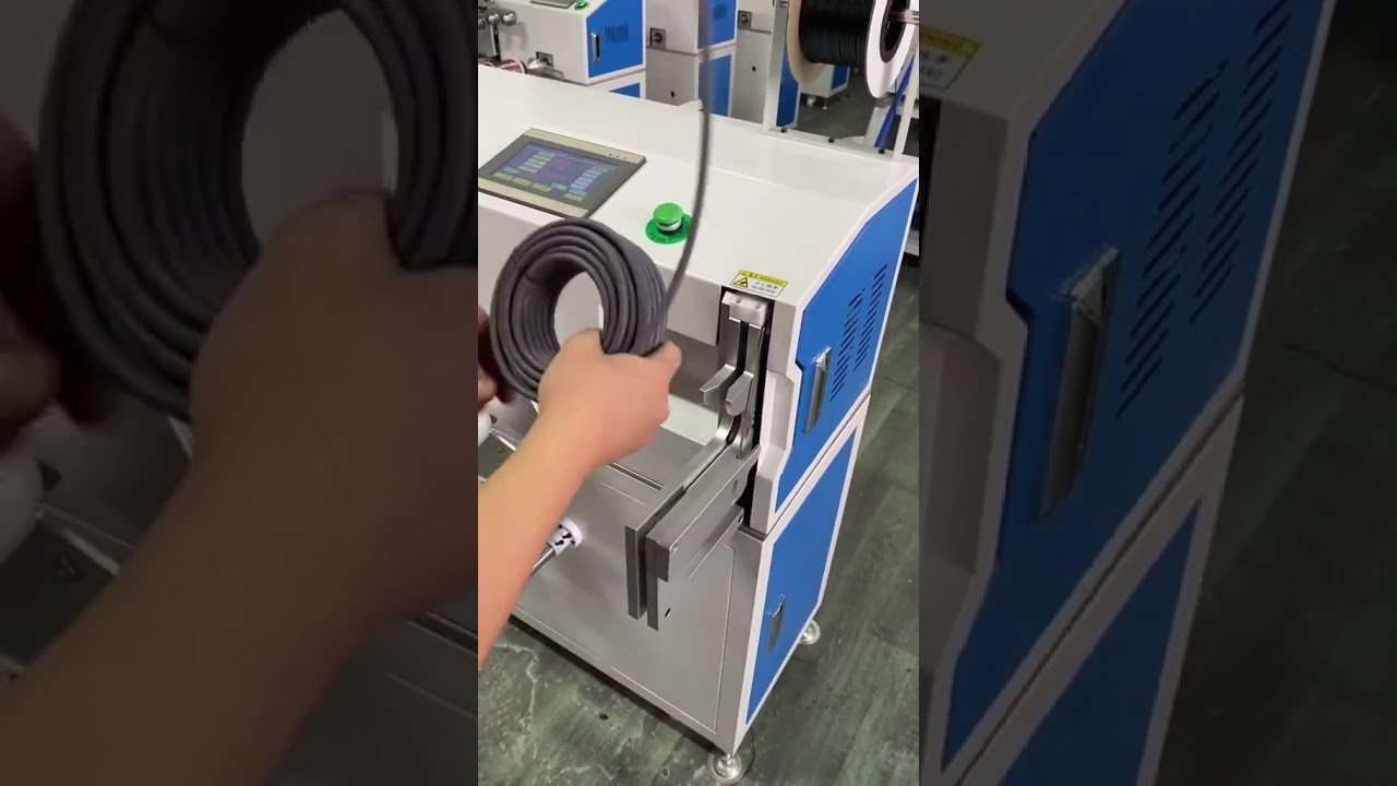 เครื่องม้วนสายไฟอเนกประสงค์ พร้อมระบบวัด ตัด คัดแยก และมัด