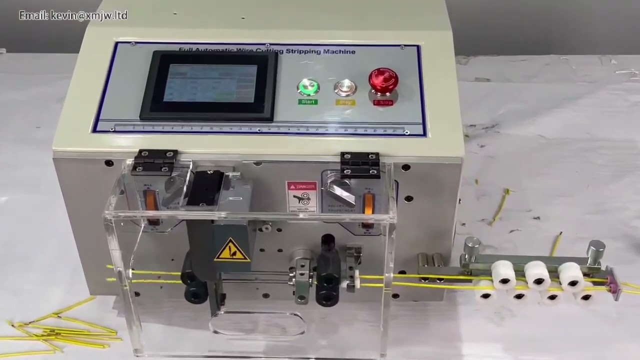 เครื่องปอกสายไฟอัตโนมัติ SWT508SDB จอสัมผัส LCD ตัดปอก 0-5 มม.