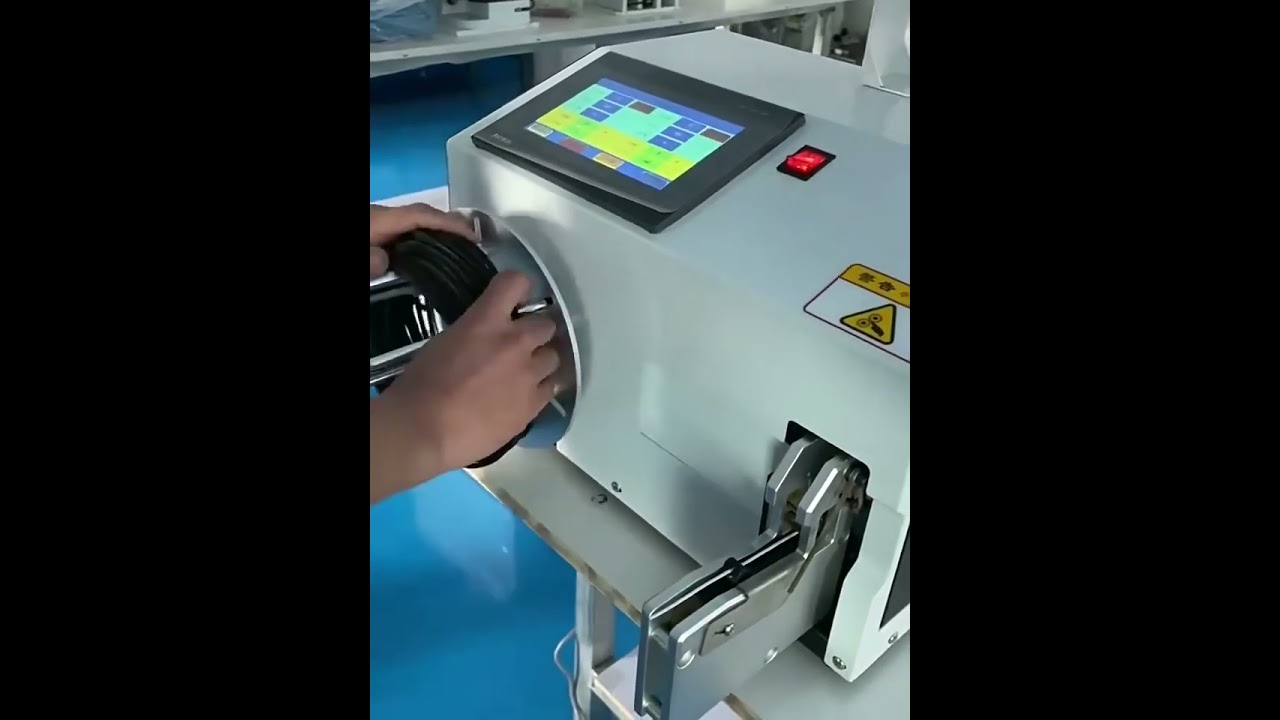 เครื่องพันและมัดสายอัตโนมัติ 2-in-1 จอสัมผัส สำหรับสาย USB สายไฟและสายเคเบิล