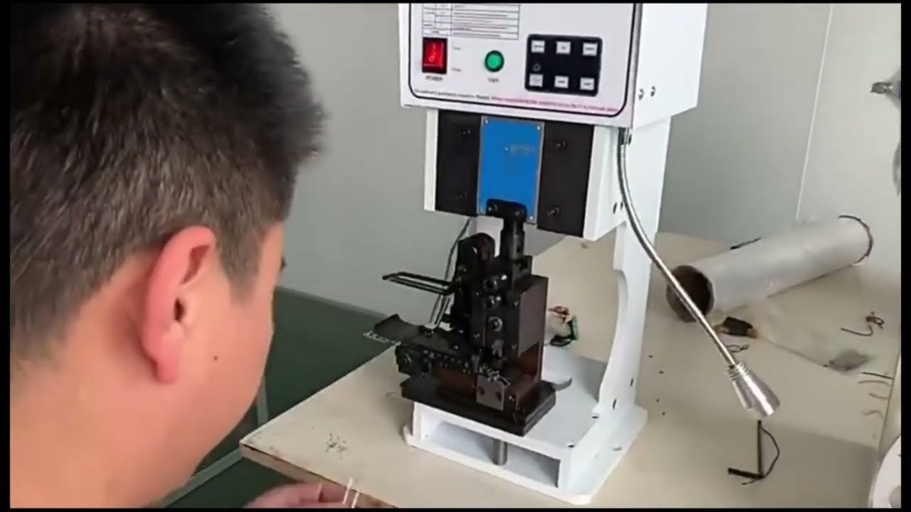 เครื่อง Crimping ขั้วต่อเงียบ 15 ตัน | เครื่องกดขั้วต่อสายดิน กึ่งอัตโนมัติ สำหรับ Molex JST
