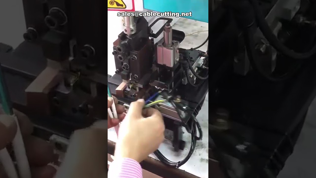 เครื่องตัด ปอก และย้ำสายไฟอัตโนมัติ | เครื่องจักรตัดสายไฟและปอกสายไฟประสิทธิภาพสูง