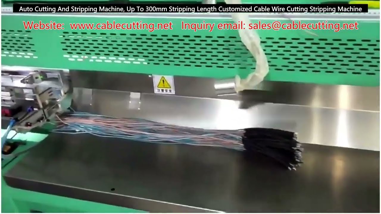 เครื่องตัดและลอกสายไฟอัตโนมัติ ความยาวลอกสูงสุด 300 มม. รองรับการปรับแต่งสายไฟตามต้องการ