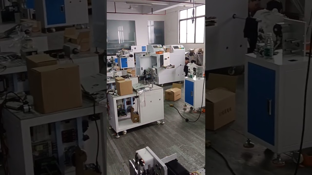 ฟุตเทจเครื่องจักรนับเมตรและพันม้วนอัตโนมัติในโรงงาน | เครื่องพันสายไฟอัตโนมัติ