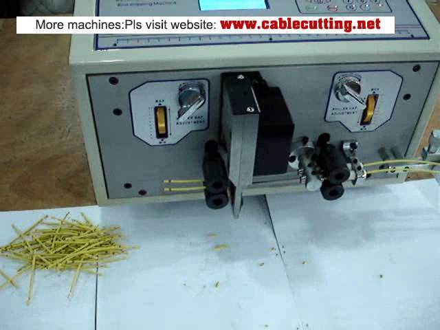 เครื่องตัดและปอกสายไฟคู่ (WPM-09F) สำหรับสายไฟคู่เส้นเล็กสั้น 0.1 ตร.มม. - แม่นยำสูง