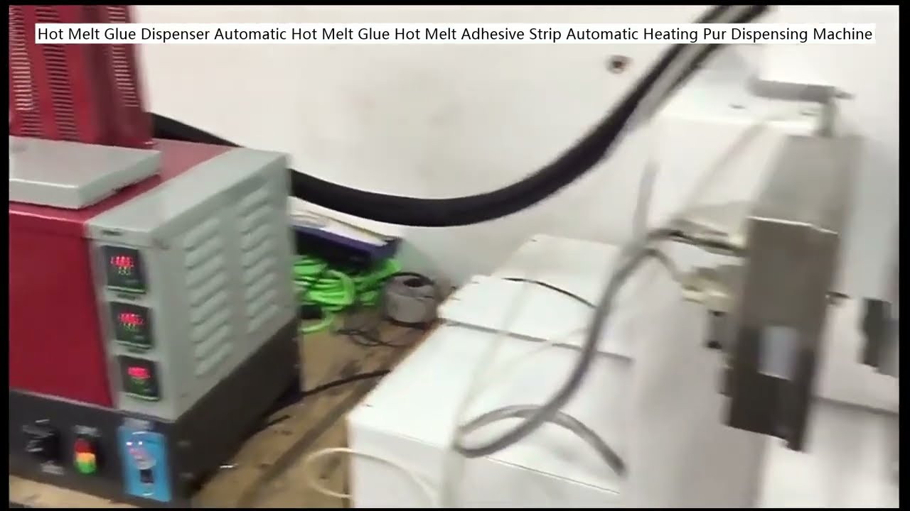 เครื่องจ่ายกาวร้อนอัตโนมัติ ระบบทำความร้อนในตัว พร้อมฟังก์ชันไล่กาว PUR – Hot Melt Glue Dispenser