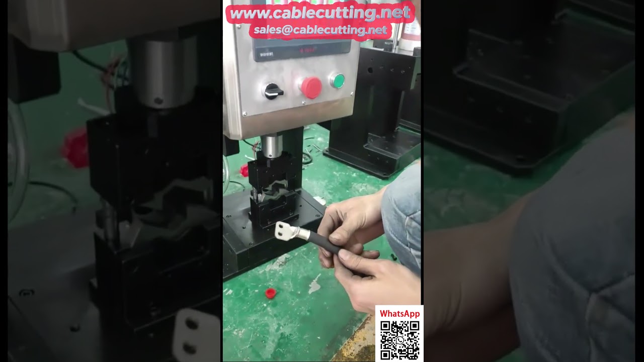 เครื่องไฮดรอลิก CNC 50mm² สำหรับย้ำขั้วสายไฟ แบบไม่ต้องเปลี่ยนแม่พิมพ์ | เพิ่มประสิทธิภาพการผลิต