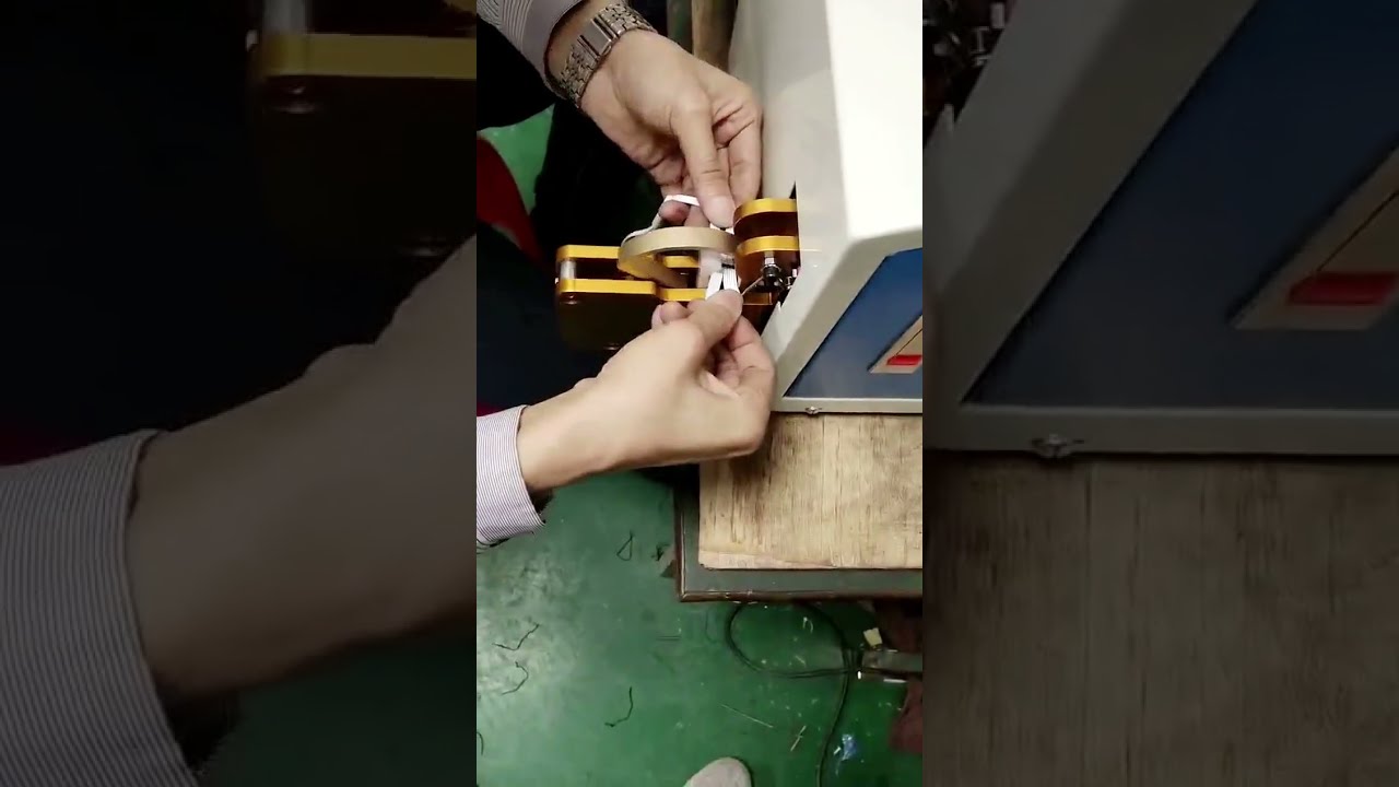 คลิป实际操作เครื่องพันและมัดสายไฟ | #เครื่องจักร #เครื่องปอกสายไฟ #โรงงาน