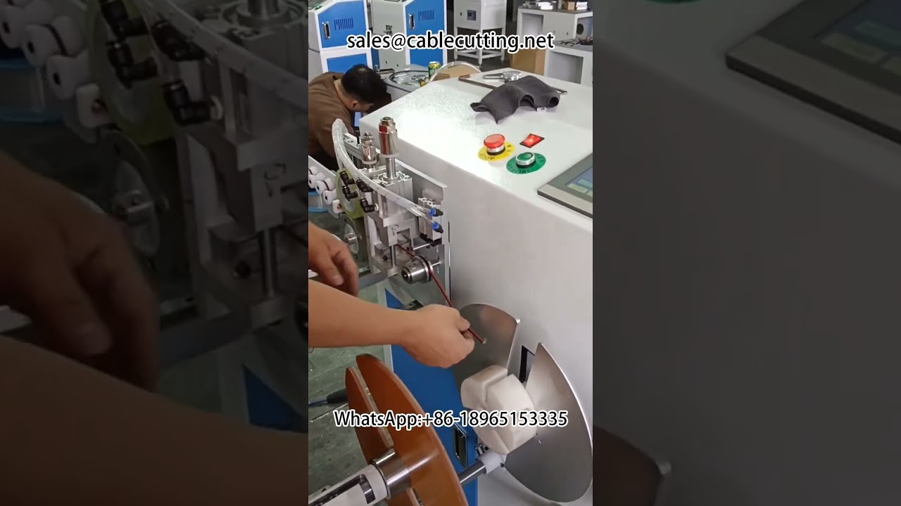 เครื่องนับเมตร ตัด เรียง ม้วนสายไฟแดงดำอัตโนมัติ | #เครื่องม้วนสายไฟ