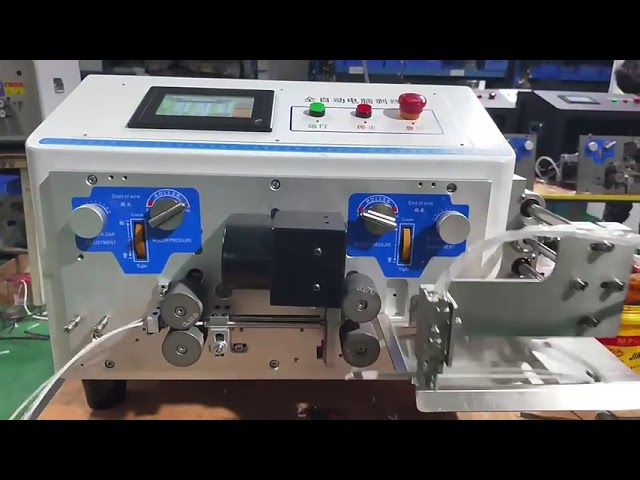 เครื่องตัดและปอกสายไฟอัตโนมัติ 8 แกน OD 7mm สำหรับสายมัลติคอร์ | เพิ่มประสิทธิภาพการผลิต
