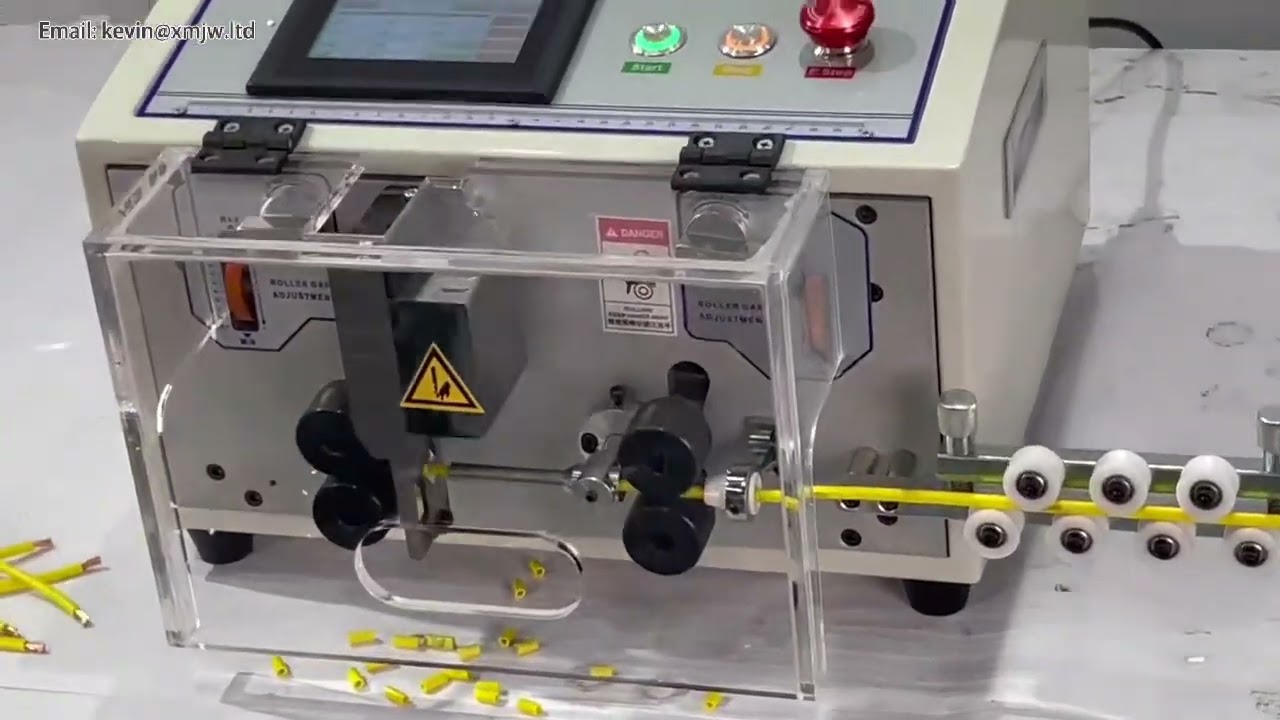 เครื่องปอกสายไฟอัตโนมัติ SWT508 MAX1 4 ล้อ ตัดและปอกสายไฟขนาด 0.2-25mm² สำหรับ PVC แก้ว เหล็ก