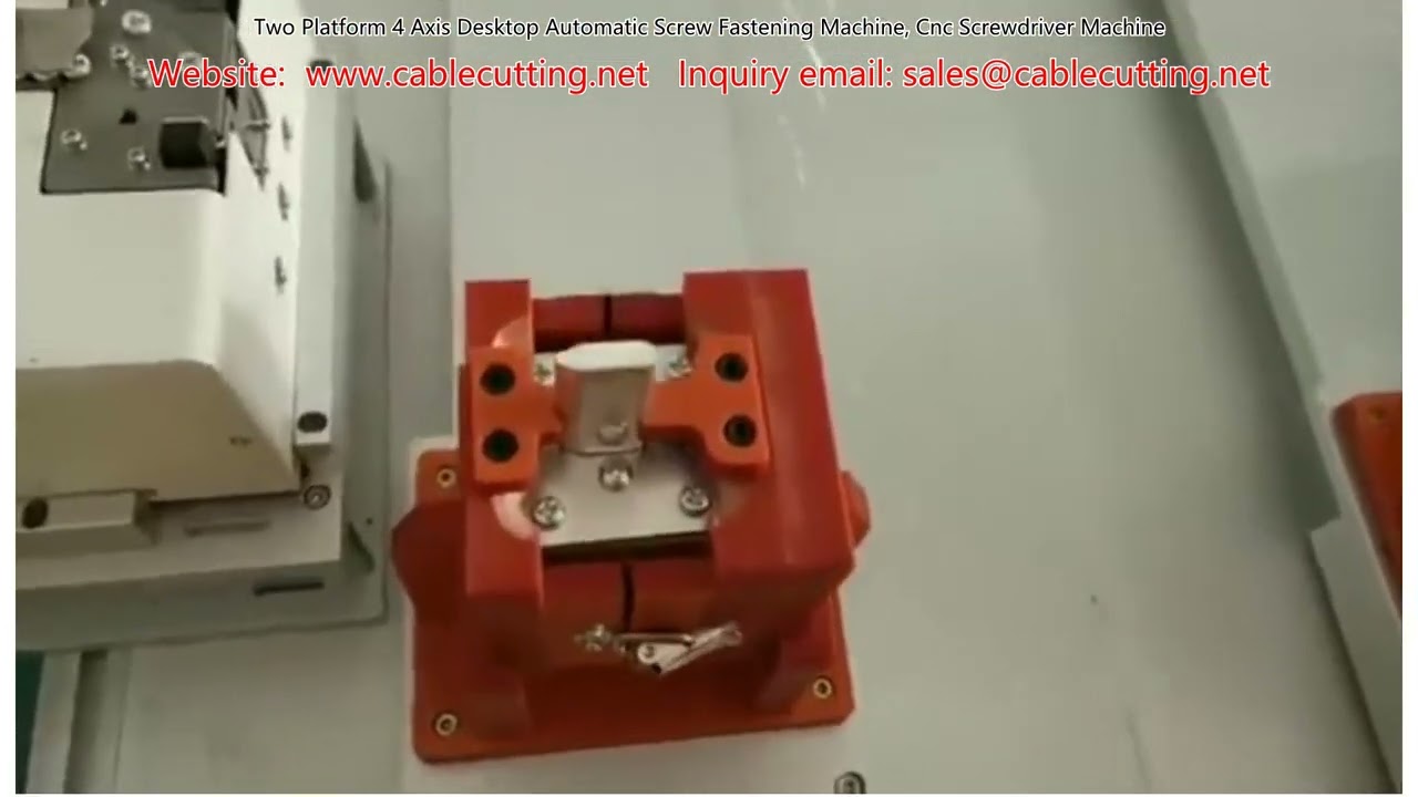เครื่องขันสกรูอัตโนมัติตั้งโต๊ะ 2 แพลตฟอร์ม 4 แกน | เครื่อง CNC ขันสกรูอัจฉริยะ