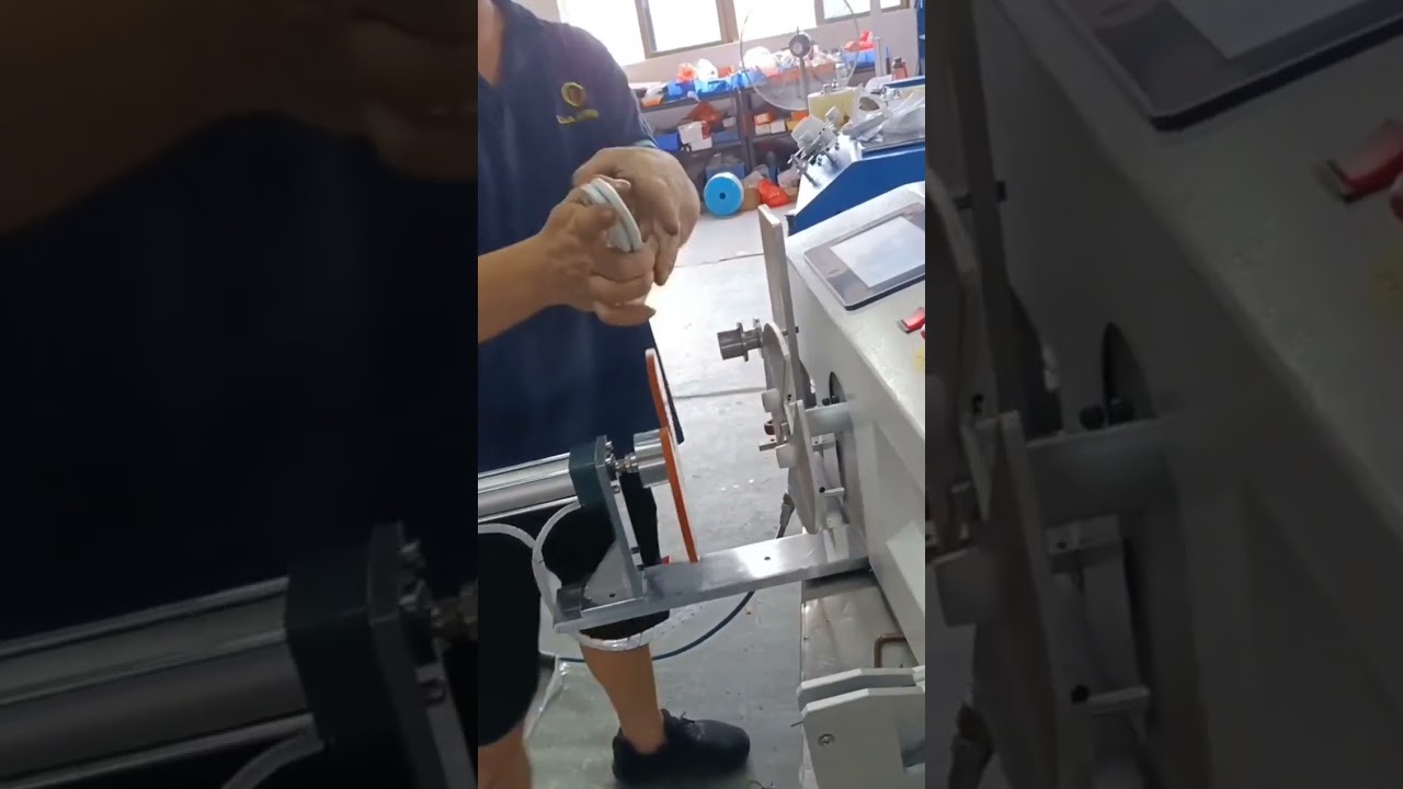 เครื่องพันและมัดสายข้อมูลอัตโนมัติ ระบบโรงงาน #factory #machine