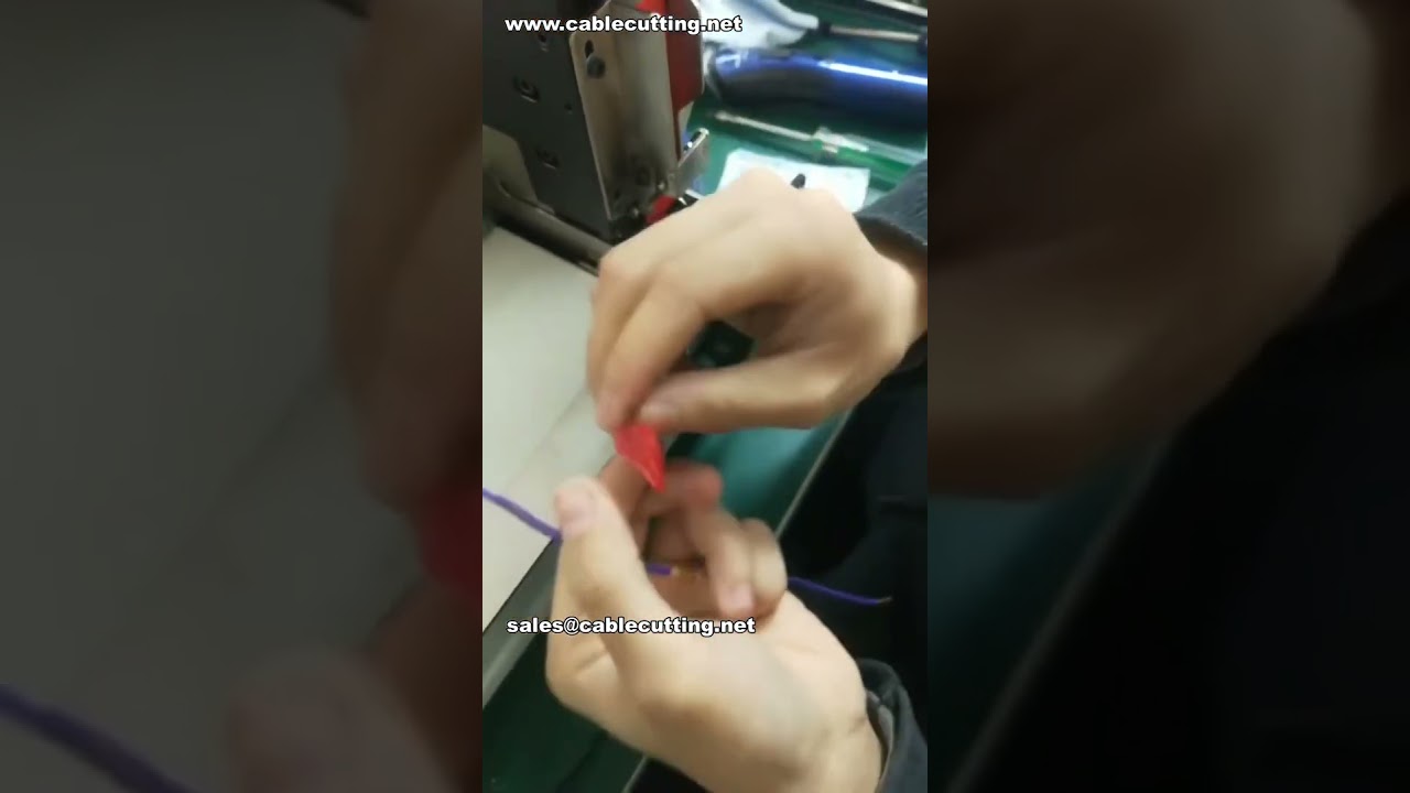 การติดเทปจุดหมุดย้ำบนแถบทองแดงขนาด 20mm | ระบบอัตโนมัติในโรงงาน