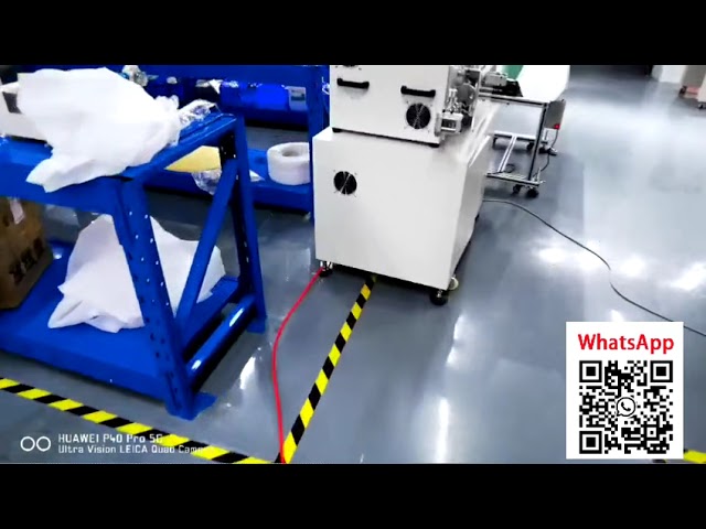 ระบบปอกสายไฟอัตโนมัติ 70mm² ม้วนเองได้ + 50mm² พร้อมแขนกลและสายพานลำเลียง