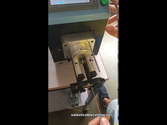 เครื่องตัดและปอกสายโคแอ็กเชียลขนาดเล็ก | เครื่องปอกสายไฟอัตโนมัติ