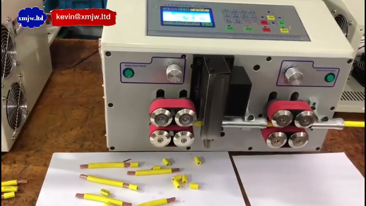 เครื่องตัดและปอกสายเคเบิลทองแดงขนาดใหญ่แบบอัตโนมัติความแม่นยำสูง