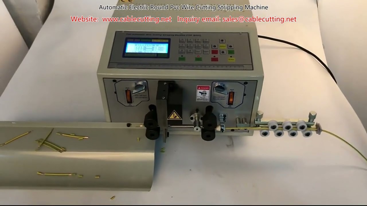 เครื่องตัดและปอกสายไฟ PVC อัตโนมัติ รุ่นไฟฟ้า – เพิ่มประสิทธิภาพการผลิตสายเคเบิล