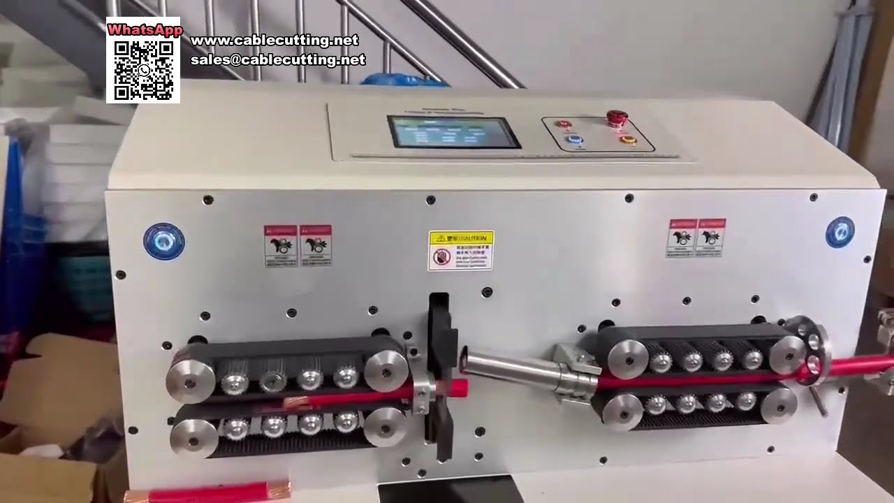เครื่องตัดปอกสายไฟอัตโนมัติระบบไฟฟ้าแม่นยำสูง สำหรับสายเคเบิลขนาด 185 ตร.มม.