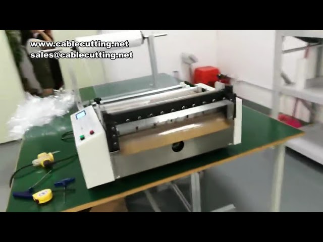 เครื่องตัดครอสพลาสติกและกระดาษอัตโนมัติ | เครื่องตัดม้วนเป็นแผ่นพลาสติก