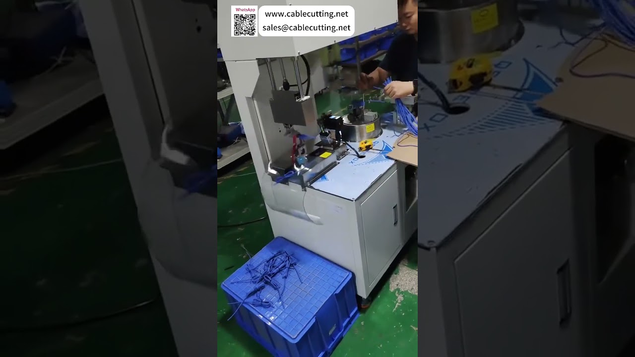 เครื่องพันและมัดสายไฟอัตโนมัติเต็มรูปแบบราคาประหยัดสำหรับกระบวนการสายไฟ DC Power Data - Shorts