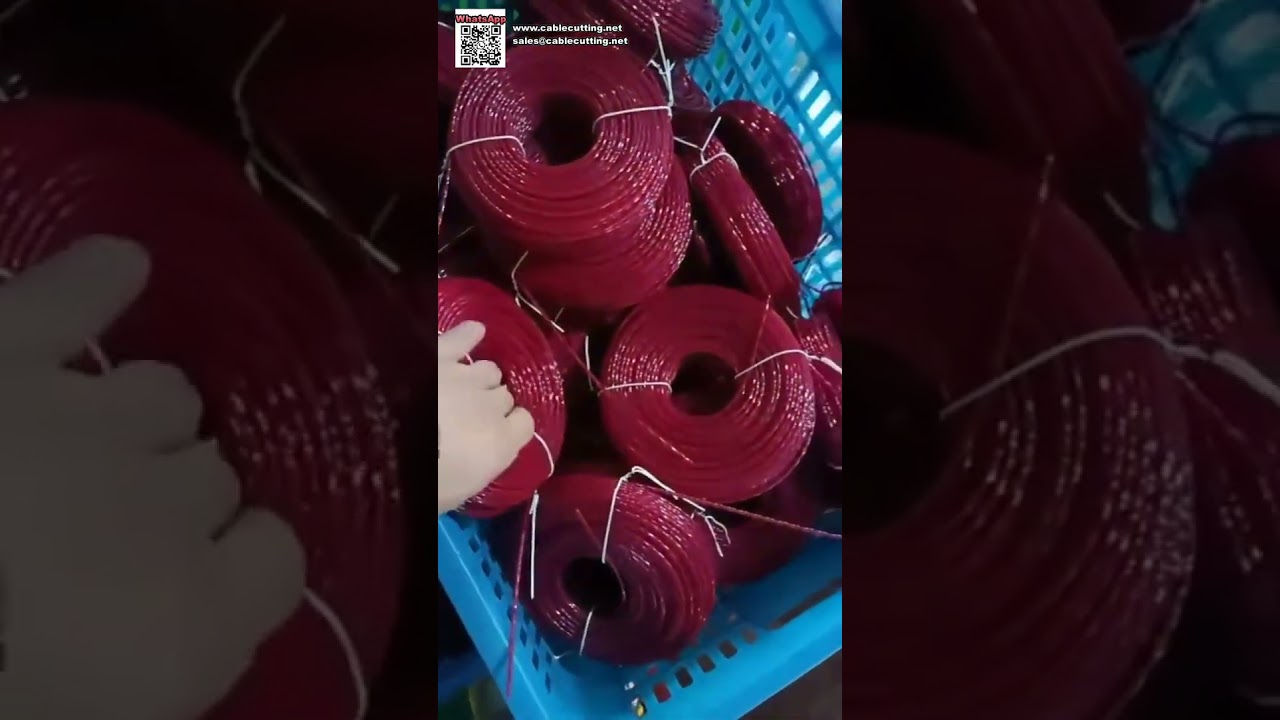 ระบบเครื่องจักรอัตโนมัติครบวงจรสำหรับม้วนและบรรจุสายตัดหญ้า